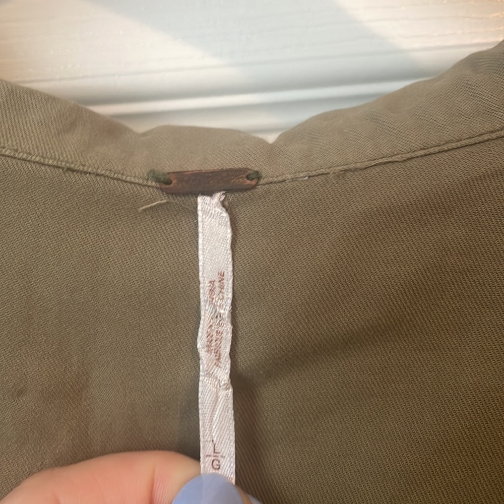 Free People Military Shirt - L - Picture 3 of 6